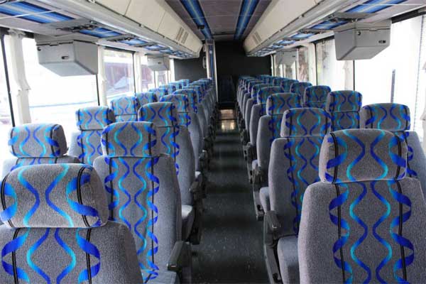 55 passenger coach bus interior